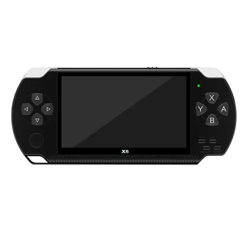

X6 4.3 Inch Handheld Game Console Player 10000 Games 32Bit 8GB Support for PSP Game/Video/E-Book(Black)