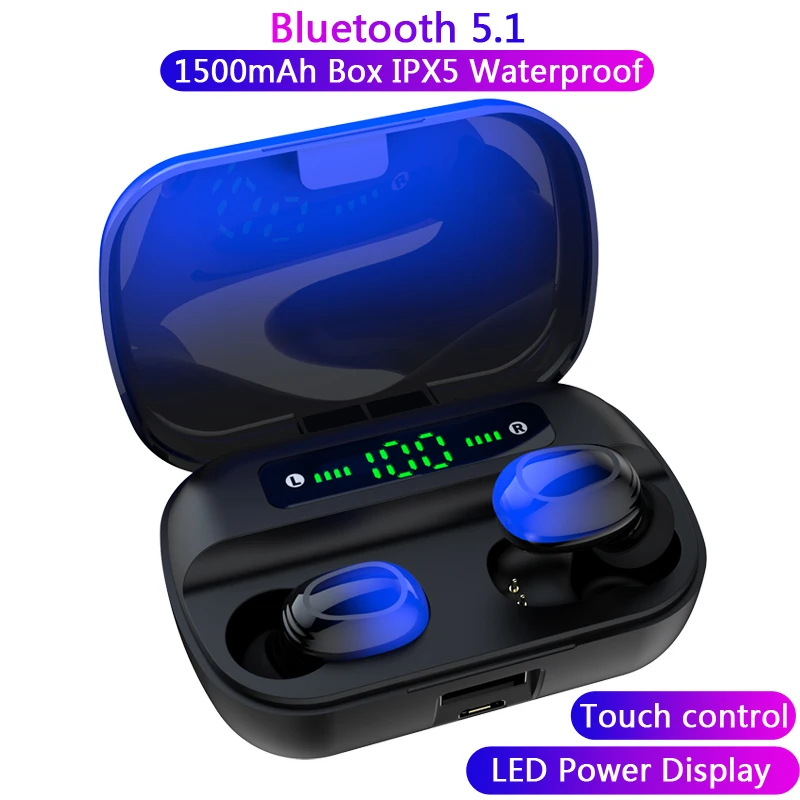 Bluetooth 5 1 градиентная расцветка Высота наушники-вкладыши TWS с нашим сенсорным