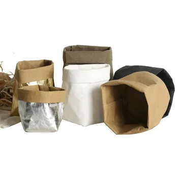 

Decorative Washed Kraft Paper Storage Bag Home Creative Supplies Nordic Wind Ins Paper Flower Pot