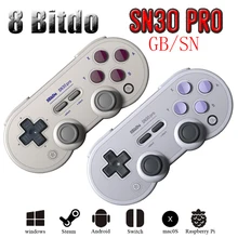 8bitdo – manette de jeu SF30 Pro SN30 Pro, sans fil, Bluetooth, contrôleur de jeu pour Nintendo Switch Android, Joystick, livraison directe