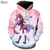 Game Nekopara-sweat à capuche imprimé en 3D pour femmes et hommes hauts de Jogging, Anime, Chocolat, vanille, Streetwear, décontracté ► Photo 1/6