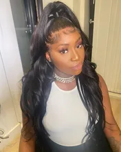 Mishell 30 32 34 extensiones de pelo ondulado malasio ondulado de 40 pulgadas con extensiones de cabello humano Frontal con cierre, extensión de cabello Remy