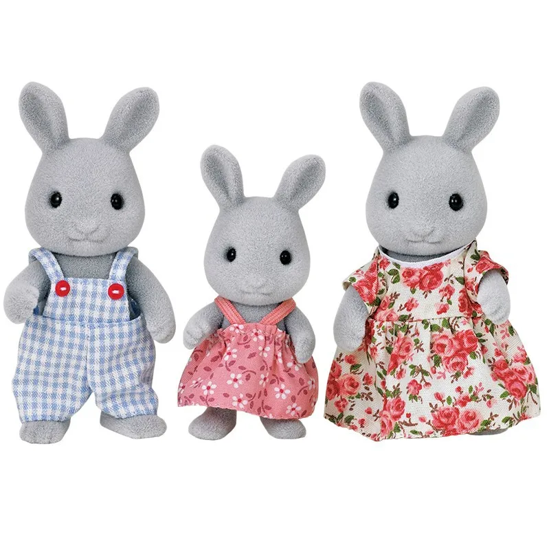 Sylvanian Families игрушка Sylvanian Families кролик семейная кукла девичий игровой дом кукла 5124