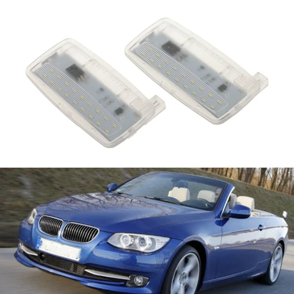 2pcs Led Mirror Light Sun Visor Lamp Forbmw E93 E93 Lci E88 Rolls