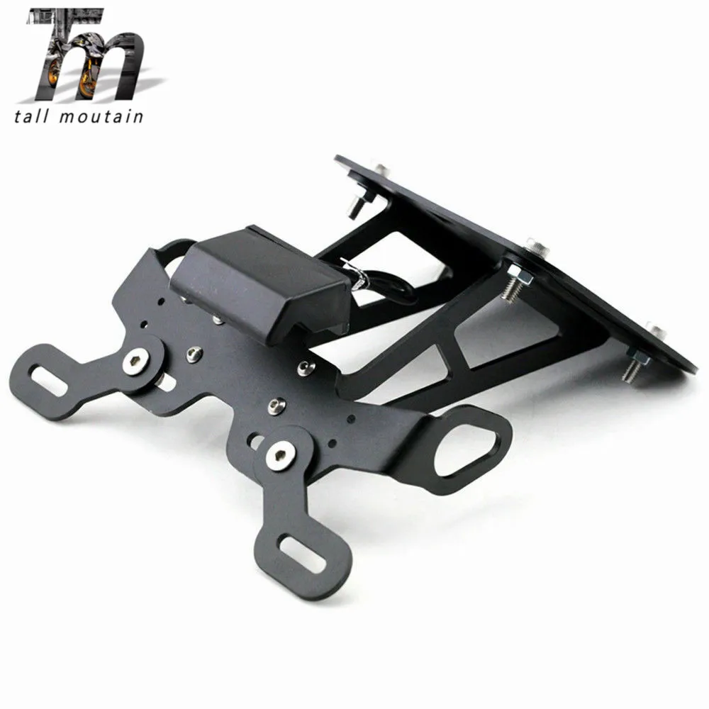 

For YAMAHA MT-25 MT-03 YZF-R3 YZF-R25 2014-2018 License Plate Holder Motorcycle Fender Eliminator Registration Bracket LED Light