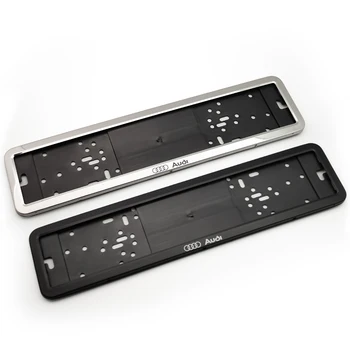 

2Pcs Audi EU License Plate Frame for Car Number Auto Number Plate Holder Frame Holder Cover Car Accessory Audi A3 8P Audi A6 C6
