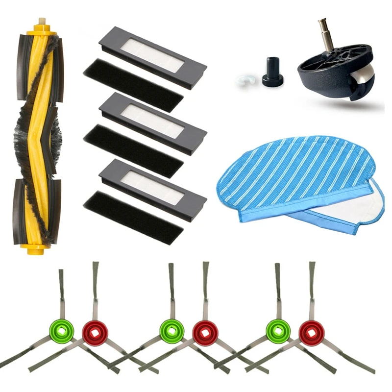 

Primary Side Brush HEPA Filter Kit for Ecovacs DEEBOT OZMO 950 Robotic Vacuum Cleaner