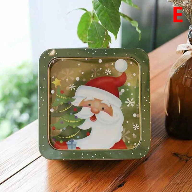E 2 размера 18,5*13,2*5,5 см жестяная коробка для банок для свадебной вечеринки конфет для выпечки печенья чехол для хранения жестяная коробка Рождественский подарок - Цвет: E