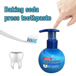 Пищевая Сода отбеливающая зубная паста удаляет пятна зубов Устранение запаха борьба десны чистка зубной пасты