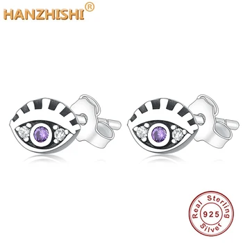 

2019 ME Series Authentic 925 Sterling Silver Earring My Eye Single Stud Earrings For Women Fine Jewelry Pendientes Brincos