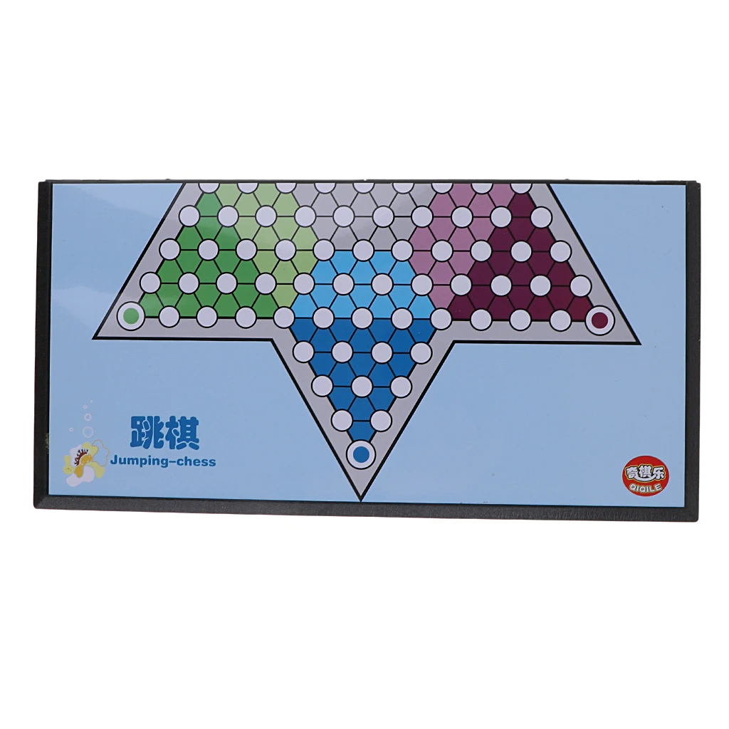 Magnetic Folding Chinese Checkers Game for Indoor/Outdoor Family Fun & Party