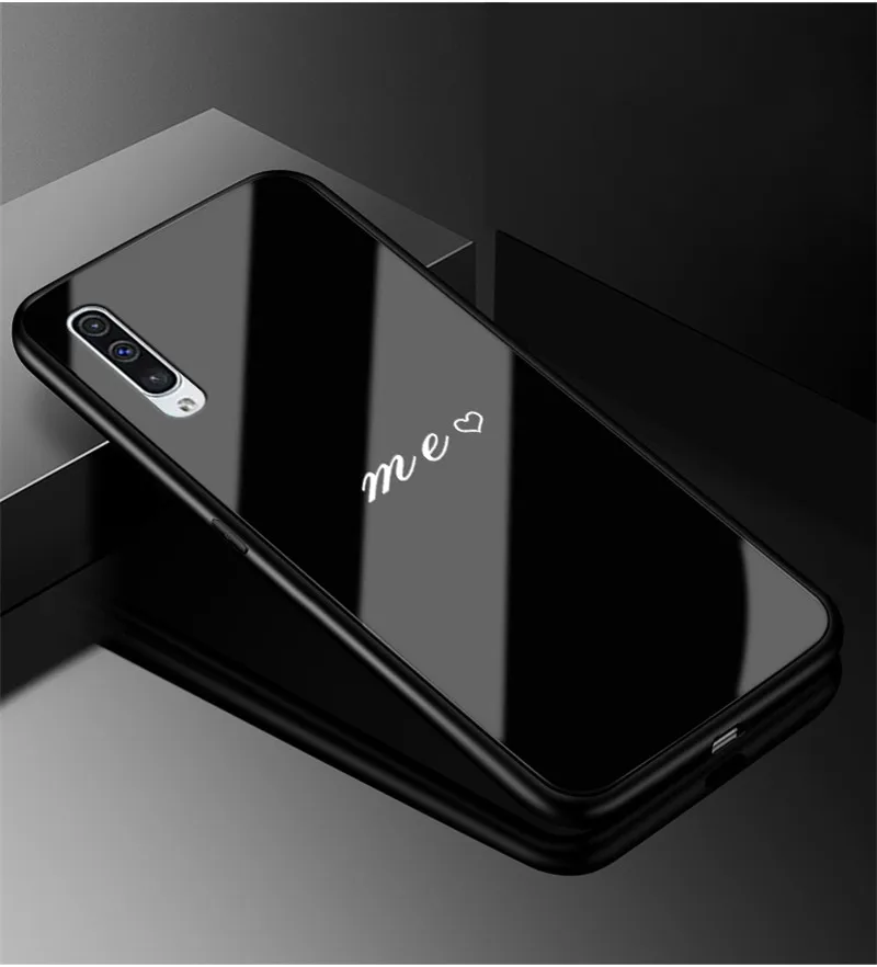 6," Funda для samsung Galaxy A50 чехол стекло твердая задняя крышка чехол для телефона для samsung Galaxy A50 чехол TPU рамка A 50 Coque