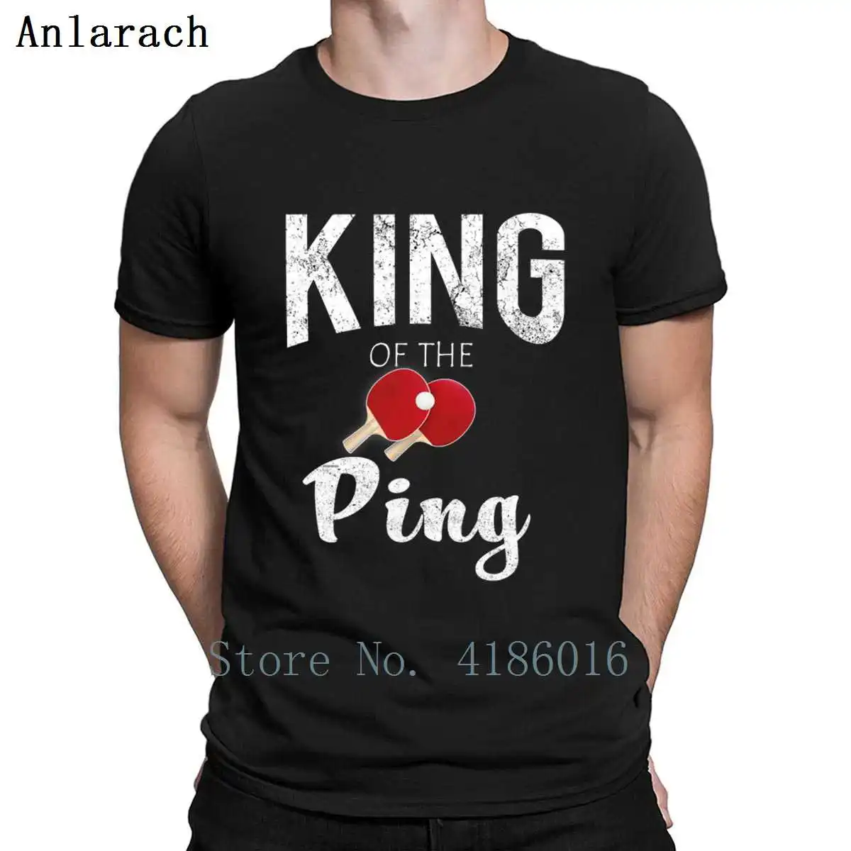 Футболка King Of The Ping Pong для настольного тенниса дышащая с круглым вырезом