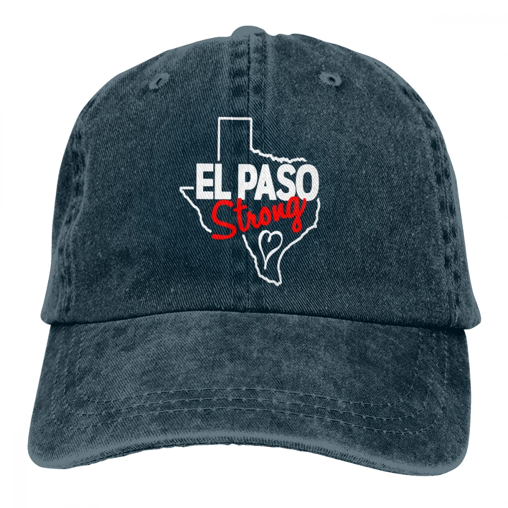 Texas State EL Paso Strong Casquette черные унисекс Мужские Женские джинсовые бейсболка с ремешком кепки Регулируемая шляпа для гольфа папа