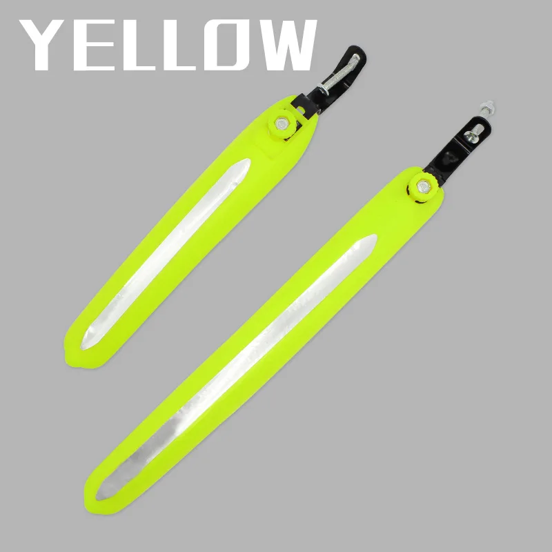 Yellow 7 цветов фиксированная передача Велосипедное КРЫЛО НАБОР передних задних шоссейных велосипедных крыльев светоотражающие велосипедные Брызговики велосипедный горный велосипед, крылья - Цвет: Yellow