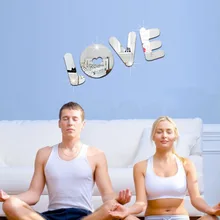 Amazon английская наклейка с надписью Зеркальная Наклейка для гостиной, спальни, украшения из акрила, Зеркальная Наклейка s 361170
