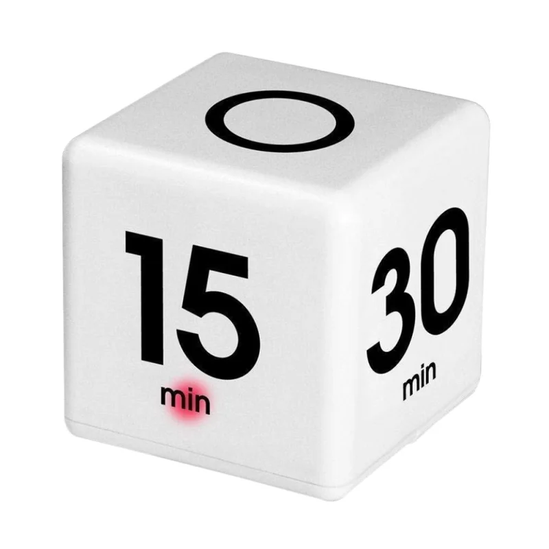 

Candy Color Cube Kitchen Timer The Miracle Cube Timer, 5, 15, 30 and 60 Minutes for Time Management Kids Timer Workout Timer