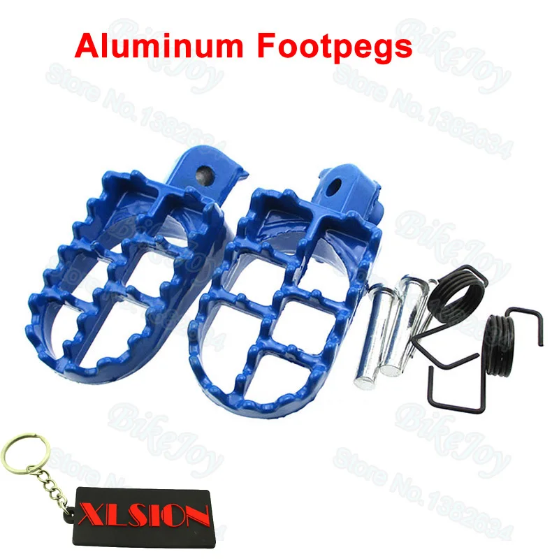 Blue Aluminum Footrest Foot Pegs For XR50R CRF50 CRF70 CRF80 CRF100F CRF150 Dirt Motor Bike Motocross Motorcycle | Автомобили и