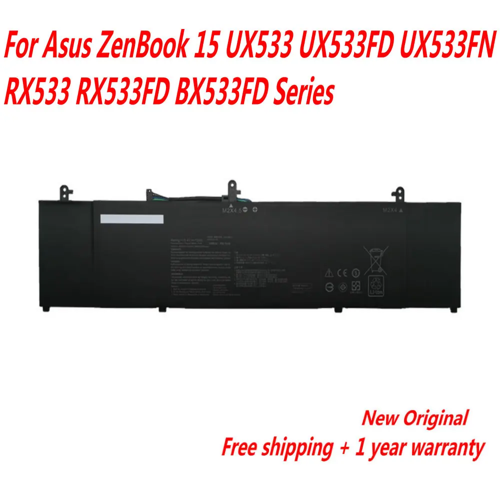 

Original C41N1814 Laptop Battery For Asus ZenBook 15 UX533 UX533FD UX533FN RX533 RX533FD BX533FD Series 15.4V 73WH