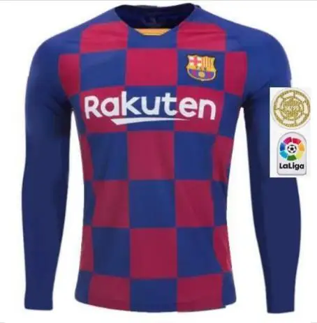 19 20 Barcaed с длинным рукавом Джерси футбол F. DE JONG GRIEZMANN MESSI SUAREZ ARTHUR COUTINHO VIDAL I. RAKITIC футбол DHL корабль - Цвет: shirt11