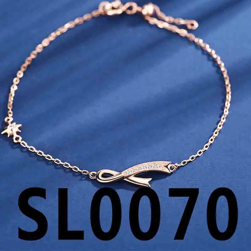 TS-SL005, высокое качество,, милый испанский медведь, драгоценный камень, ожерелье, саморазработанное ювелирное изделие, браслет из стерлингового серебра - Цвет камня: SL0070-512771610