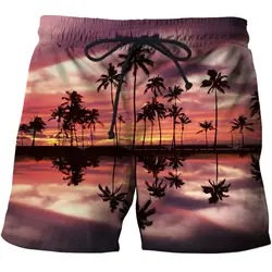 Парусник пляжные печатные 3D пляжные шорты мужские летние крутые плавающие шорты для мужчин Отдых быстросохнущие пляжные шорты Прямая