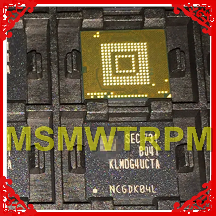 KLMDG4UCTA-B041 BGA153Ball EMMC5.1 5,1 128 ГБ памяти мобильного телефона новые оригинальные и подержанные припаянные шары протестированы ОК