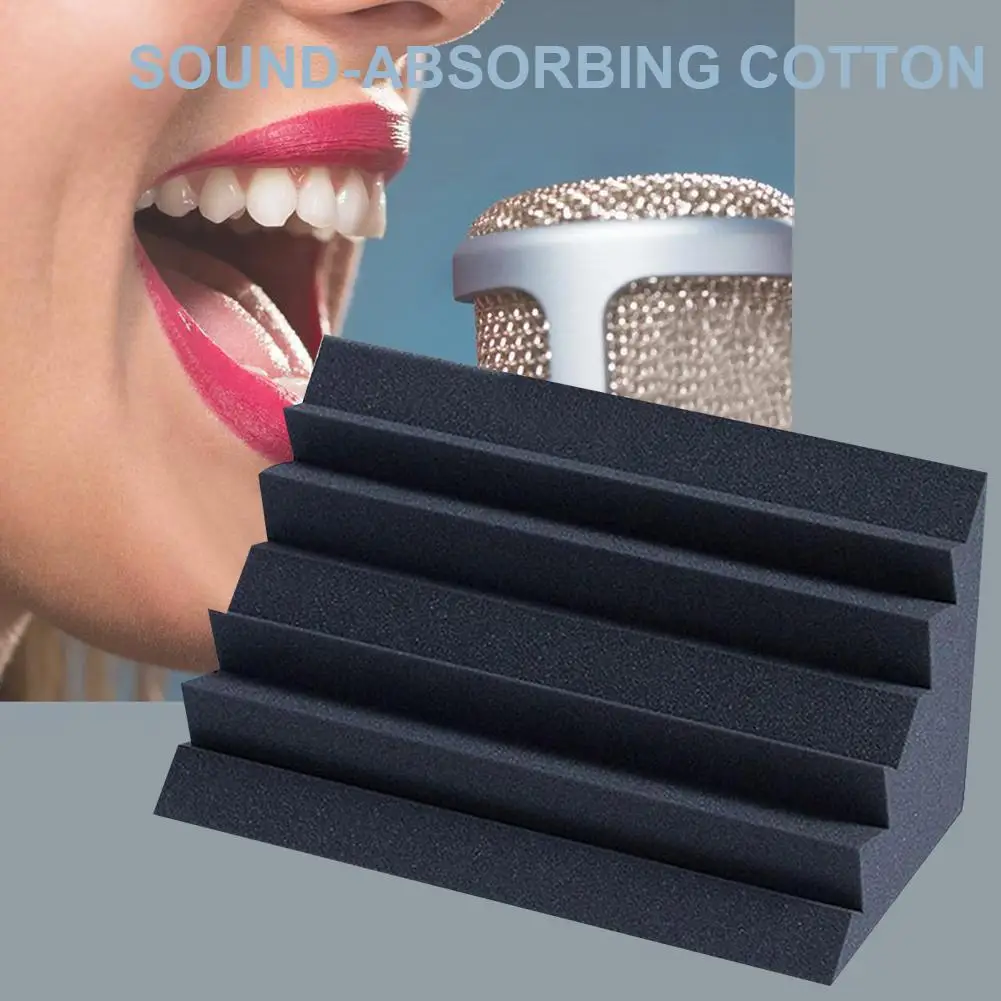 Акустическая Звукоизоляционная пена древесный уголь бас ловушка звукопоглощение 24 полиуретан см 12 Foam12 x Студия x звукоизоляция угол W S3H7