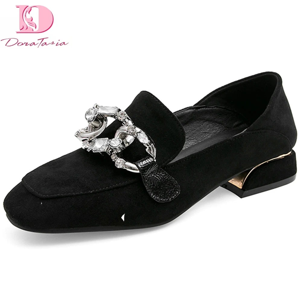 

Doratasia 2020 dropship chunky heels big size 50 customization slip on spring elegant loafers women shoes woman pumps female