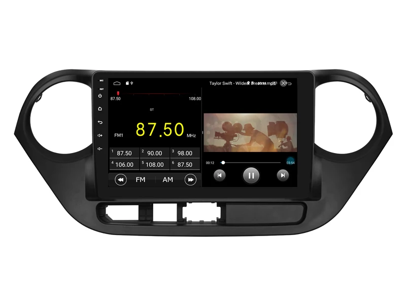 Best Car Android 9.0 Player for Hyundai I10 2014 2016 RHD tape recorder 4G Lte sim card Bluetooth GPS Radio Head Unit 2.5D IPS screen 3