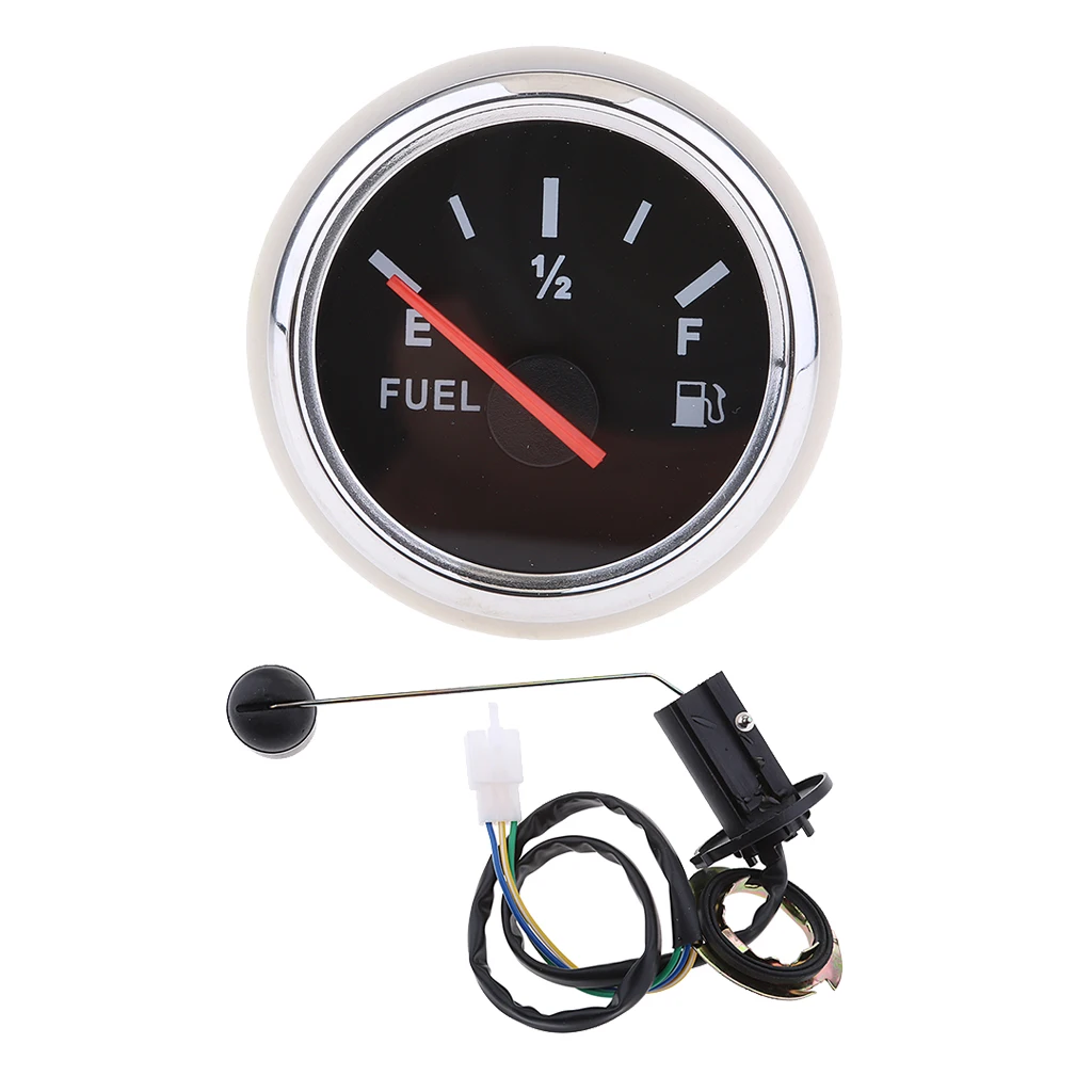 COMBO Fuel Level Gauge Meter w/ Fuel Sensor E-12-F Pointer 2