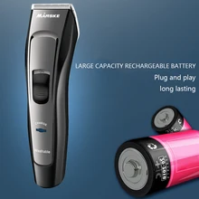 Триммер для волос, Беспроводная электрическая машинка для стрижки волос, комплект, беспроводные триммеры для ухода за волосами с 4 направляющими гребнями, Зарядная база