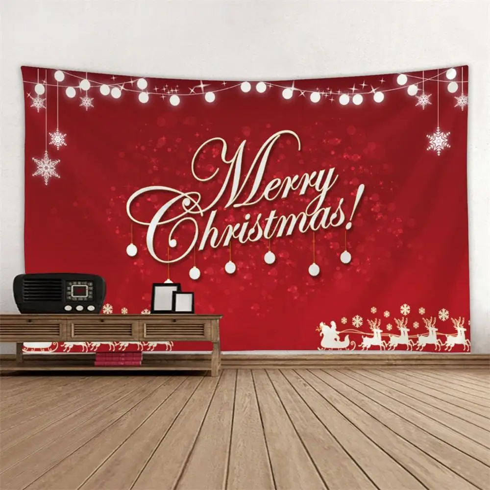 

Tapestry Wall Hanging Bed Spread Beach Towel Table Cloth Yoga Mat MERRY CHRISTMAS large size