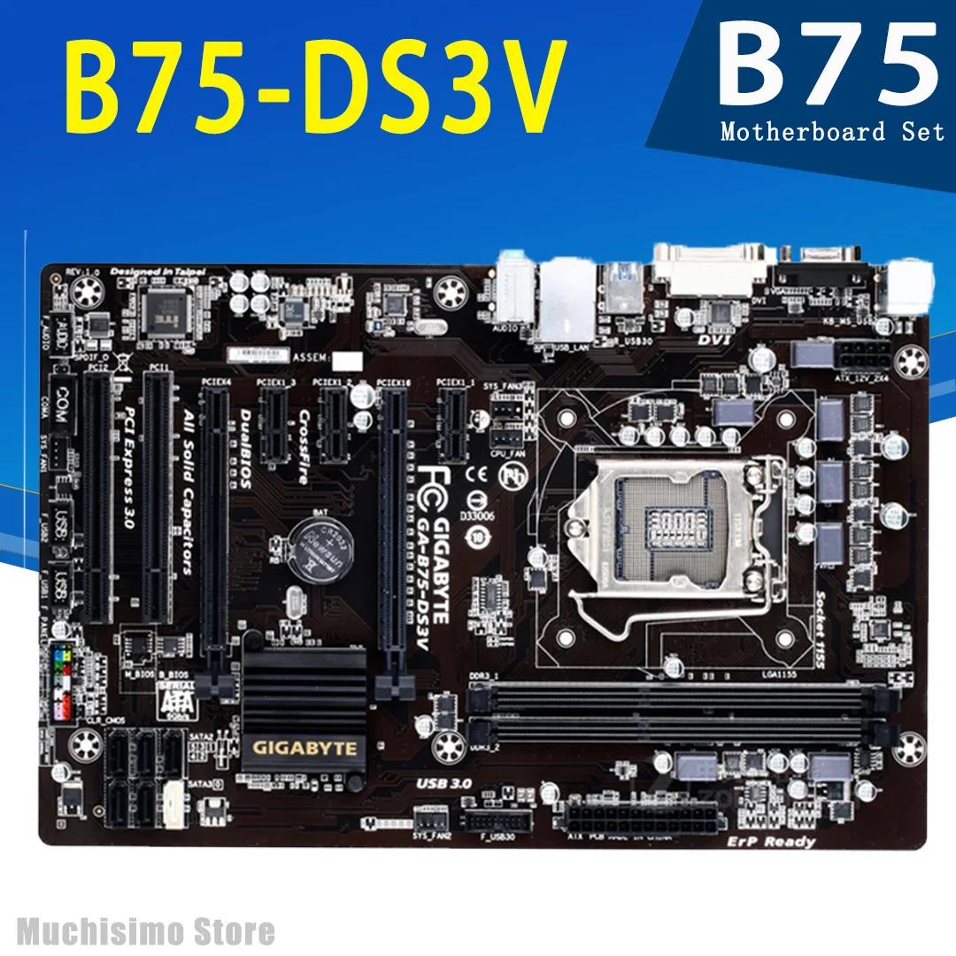 ddr3 1600mhz pci-e 3.0 intel b75 mainboard