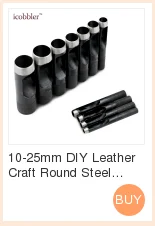 Автоматический пробойник для ремней leather craft сменный длинный беззвучный перфоратор+ 6 наконечников