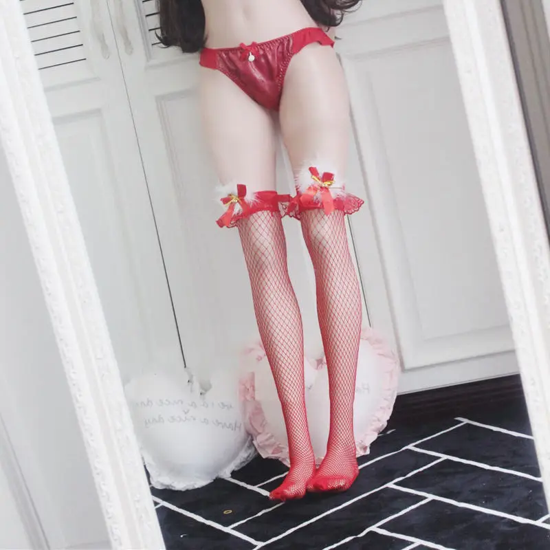 Женские сексуальные сетчатые полупрозрачные кружевные топы чулки трикотаж