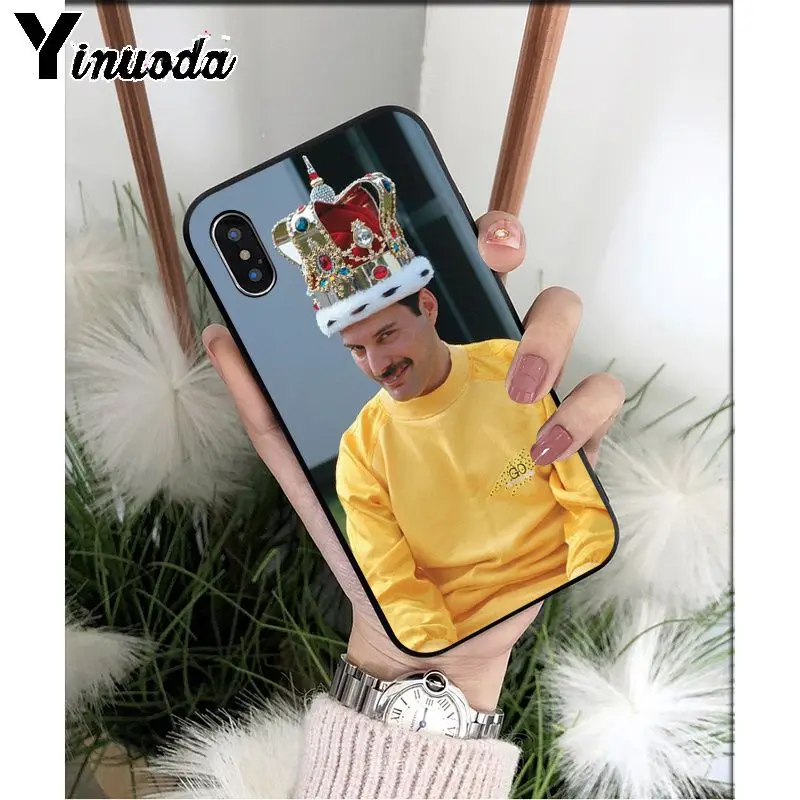 Yinuoda Фредди Меркури Queen ремешок Высокое качество чехол для iPhone X XS MAX, 6, 6 S, 7, 7 plus, 8, 8 Plus, 5 5S XR - Цвет: A9