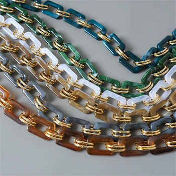 

2020 New Bag Chain Handbag Accessory Chain Pearl Acrylic Resin Chain Luxury Strap Women Shoulder Cute Clutch Chains