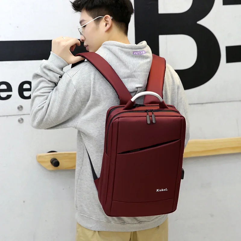 

Business Computer Backpack Sub Multi-Purpose Men And Women Backpack Simple Backpack Korean-style Fashion Campus High School Univ