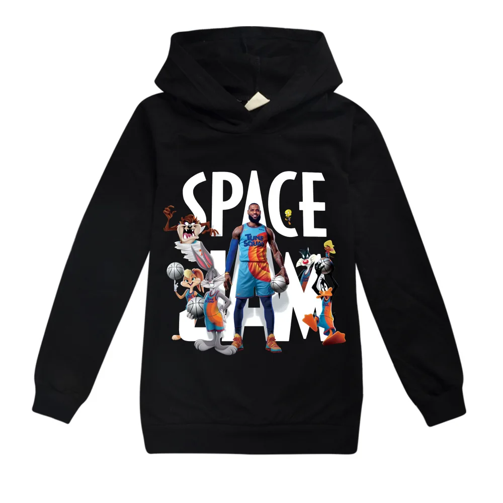 021 New Space Jam 2 Sweatshirts Kids T Shirts Tops Sportswear Baby Clothes Girls Hoodie T Shirt Autumn Jacket Children Clothing hoodies for a boy Hoodies & Sweatshirts