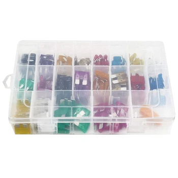 

220Pcs /Set Assorted Car Fuses Auto Truck SUV Fuses Standard Blade Fuse Kits with Clip 2-35A Auto Replacement Parts