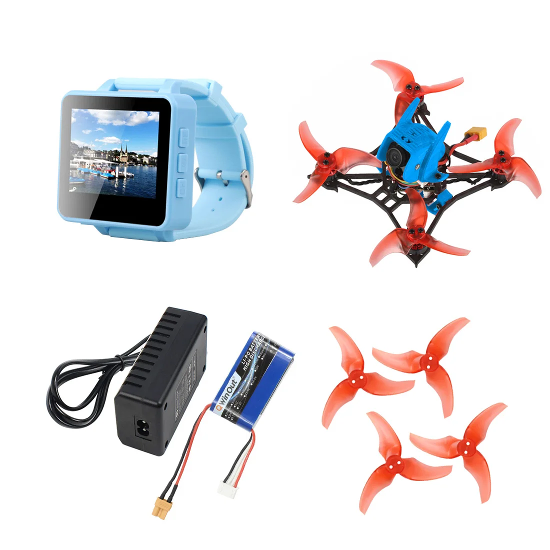 JMT T100 Крытый FPV гоночный Дрон комплект 2-4S DIY RC с Crazybee F4 PRO V3.0 Контроллер полета Frsky
