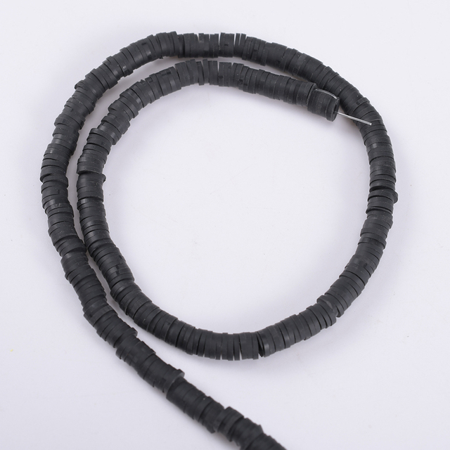 30 Colors 6mm Recyclable Polymer Clay Disc Spacer Beads Necklace Bracelet Handmade Loose Charms Beads For Jewelry Making