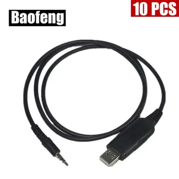 

10PCS BAOFENG USB Programming Cable data cable for BAOFENG UV-3R Two Way Radio With CD