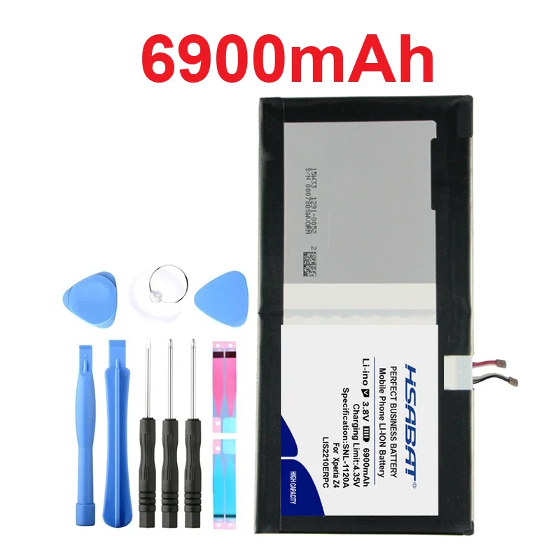 HSABAT 6900mAh LIS2210ERPC Аккумулятор для SONY Xperia Z4 Tablet SGP712 SGP771 1291-0052