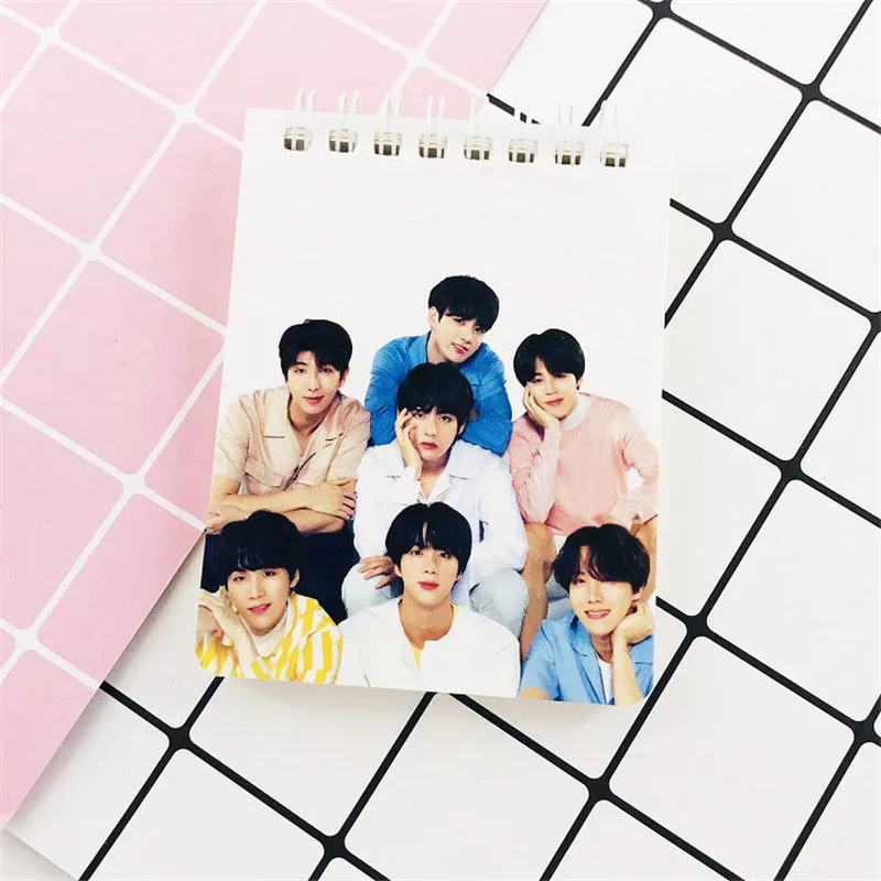 KPOP Bangtan мальчики карта душа персональная записная книжка катушка Spirol записная книжка дирей канцелярские принадлежности JUNG KOOK JIMIN JIN SUGA J-HOPE FH260