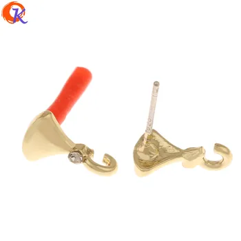 

Cordial Design 100Pcs 7*11MM Jewelry Accessories/Earring Findings/Hand Made/Sector Shape/Rhinestone Earrings Stud/DIY Making