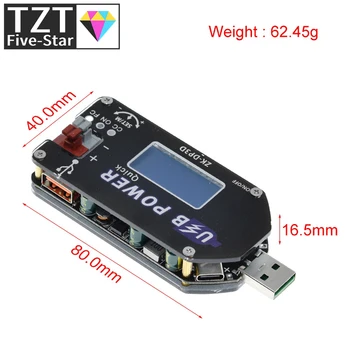 

CNC USB TYPE-C DC DC Converter CC CV 1-30V 2A 15W Power Module Adjustable Regulated power supply QC2.0 3.0 AFC