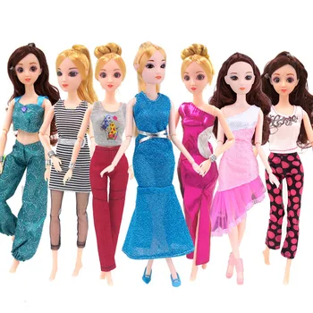 

Bjd Doll Clothes Suit Diy Baby Doll Clothes Accessories Toy Jeans Skirt Wedding Dress Bjd Clothes Dolls for Girls Casual Clothes