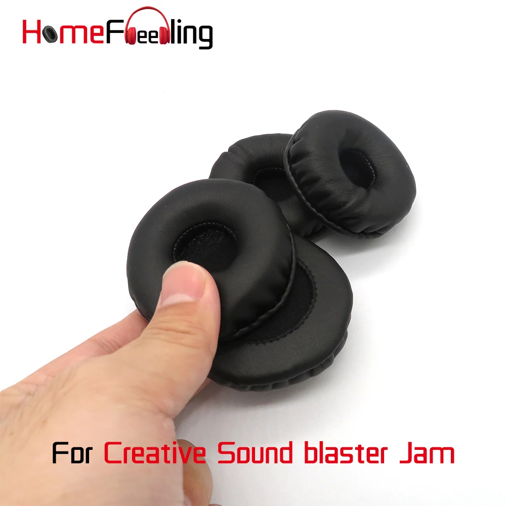 

Homefeeling Ear Pads For Creative Sound blaster Jam Headset Earpads Round Universal Leahter Repalcement Parts Ear Cushions